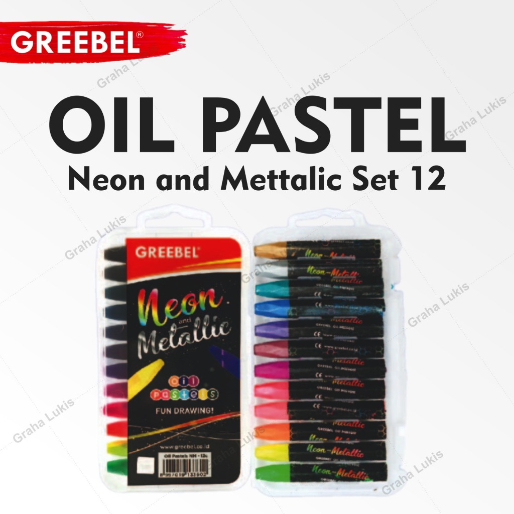 

Greebel Oil Pastel Neon Metallic Set 12
