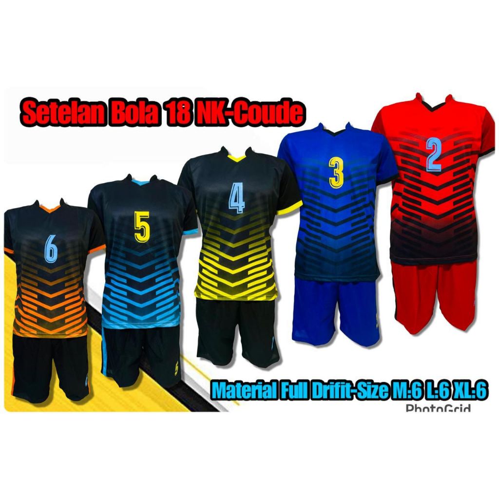 [18 SET]  Setelan Baju Bola NK Coude / Setelan Team Jersey  Sepak Bola
