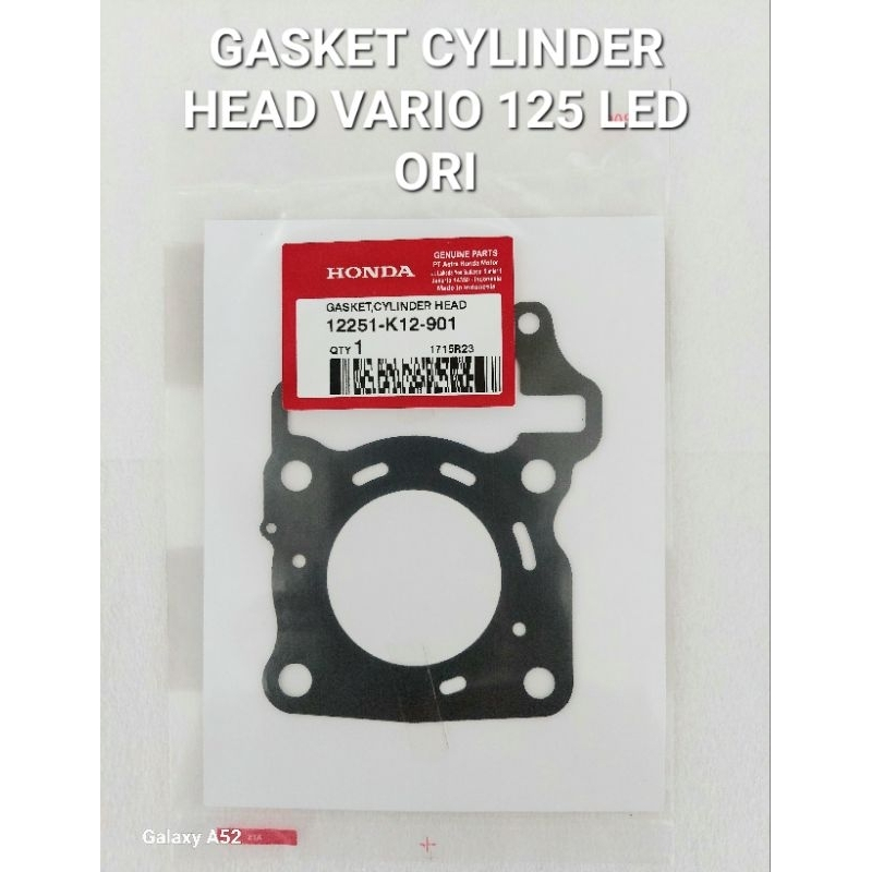 Paking Head Gasket Cylinder Head Honda Vario 125 eSP Vario 125 eSP K60R 12251K12901