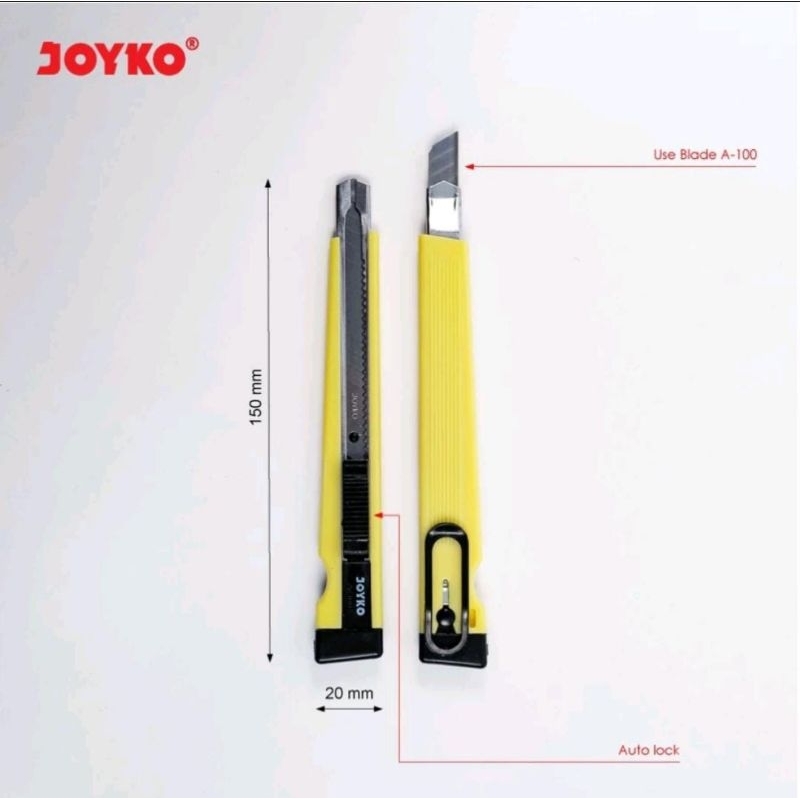 

cutter A-300A joyko/pemotong kertas/pemotong benda tipis/perlengkapan sekolah