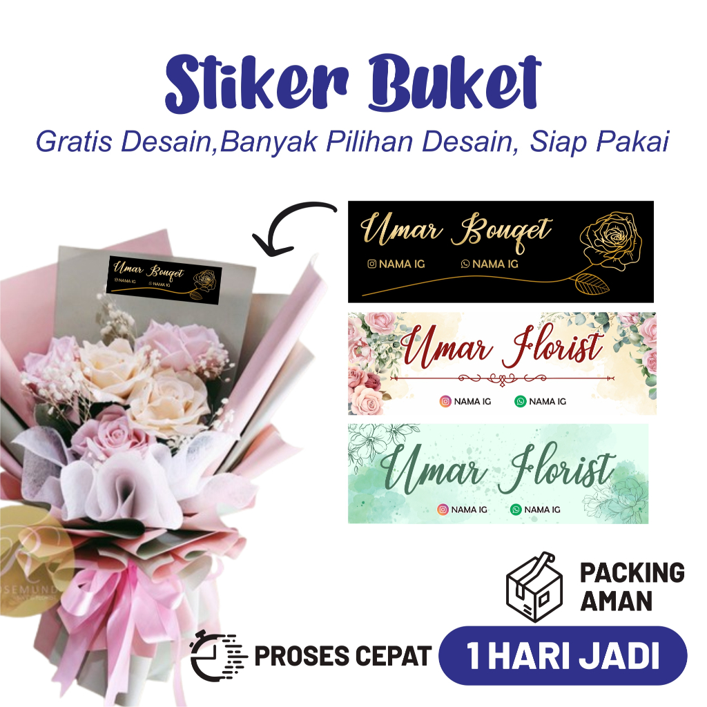 

Siker buket - Sticker Bouquet - STIKER LABEL BUKET CUSTOM