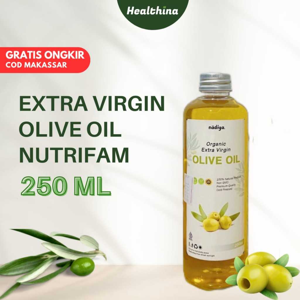

Olive Oil Minya Zaitun Nadiya 250 ml/Organic Extra Virgin/(COD Makassar)