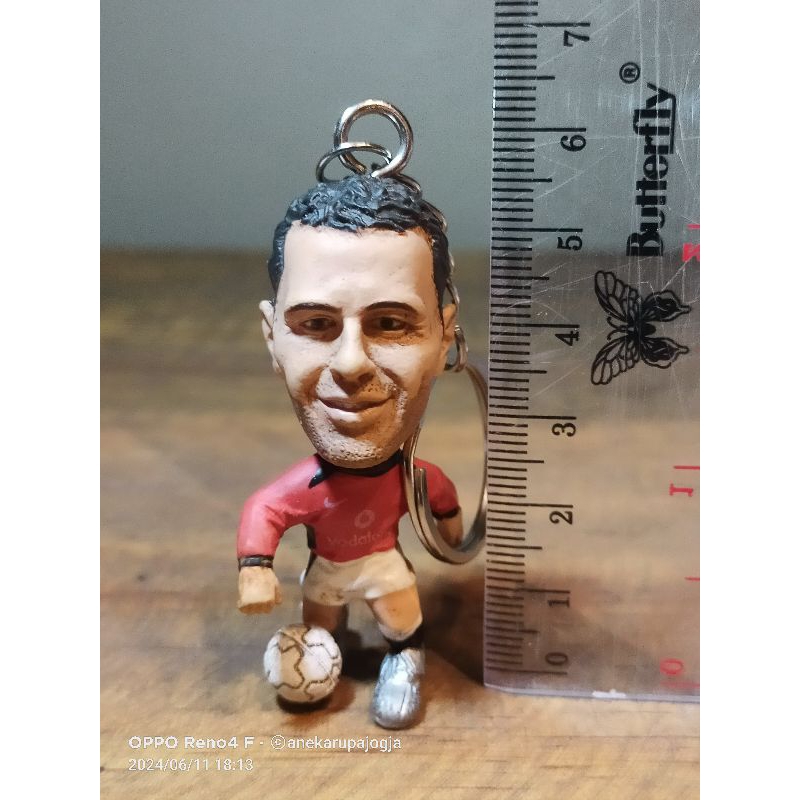 gantungan kunci action figure  pemain bola giggs
