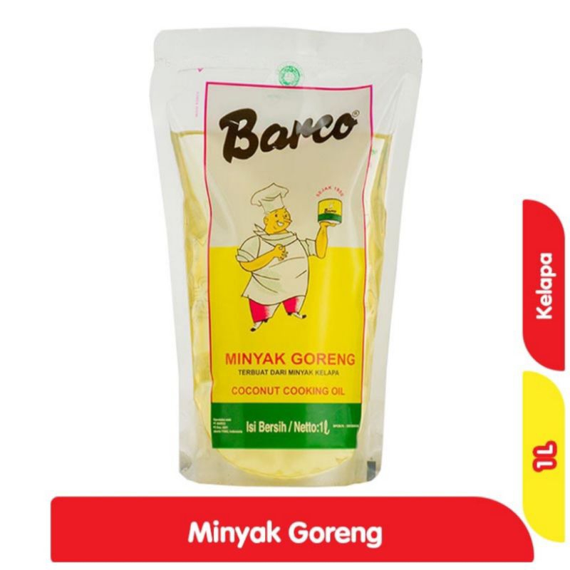 

Minyak Goreng Kelapa Barco bebas kolestrol 1 liter