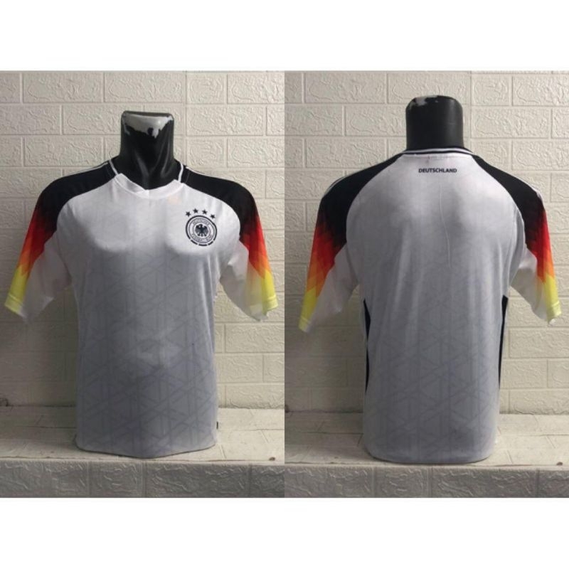 Jersey Sepak Bola Pria Printing Jerman Germany Putih EURO 2024 Polosan