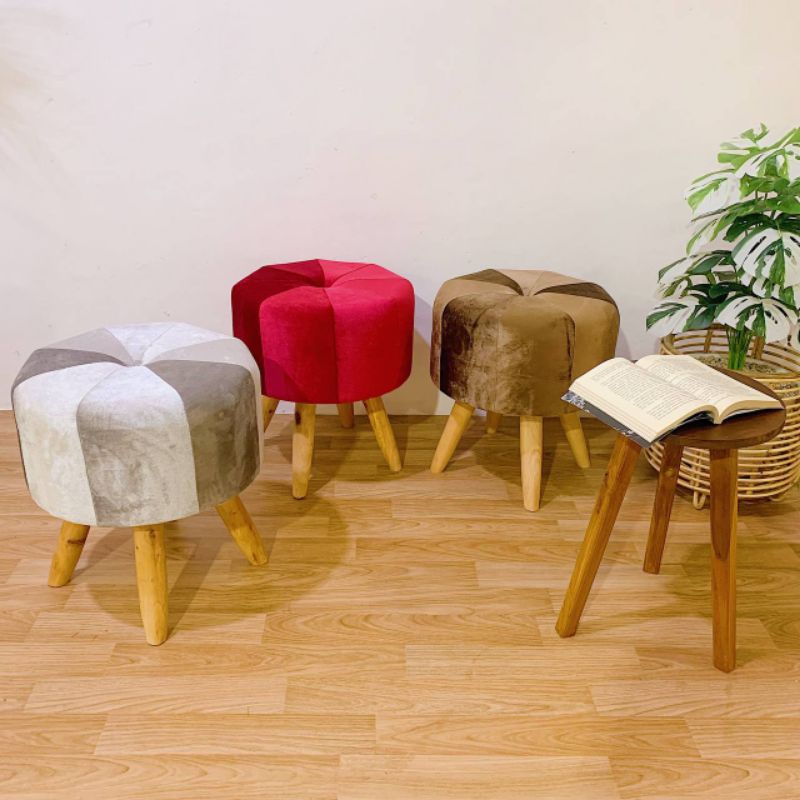 Stool Kancing Sofa Stool Bulat Jamur Murah
