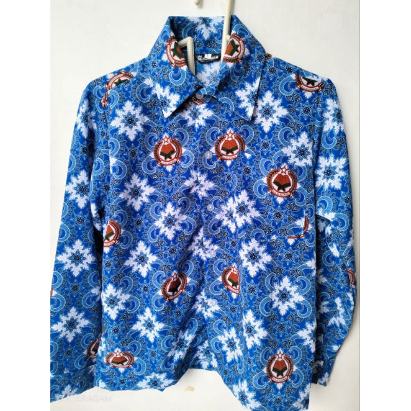 Seragam sekolah/ seragam batik/ batik sekolah/seragam batik lengan panjang/seragam batik lengan pend