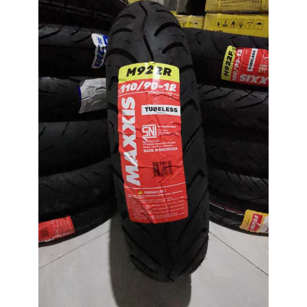 MAXXIS M922 110/90-12 RING 12 TUBLESS BAN BELAKANG MATIC RING 12 SCOOPY DONAT FREEGO