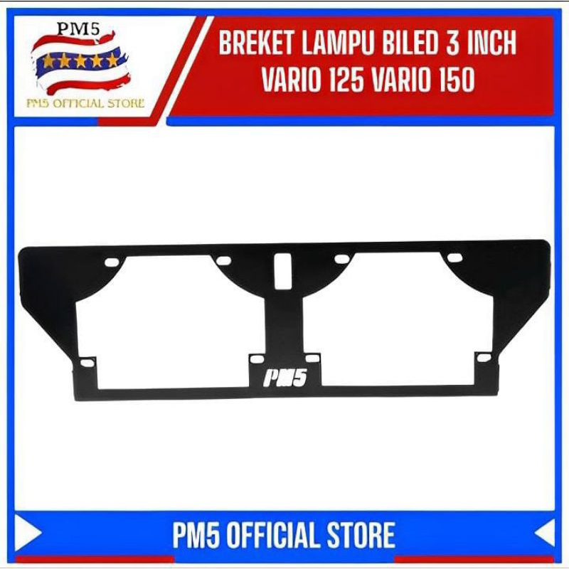 breket biled bracket lampu projie biled 3 inch pnp vario 125 vario 150