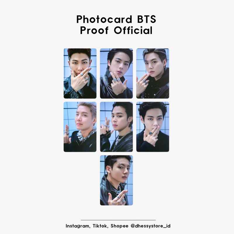 Photocard BTS Proof Official