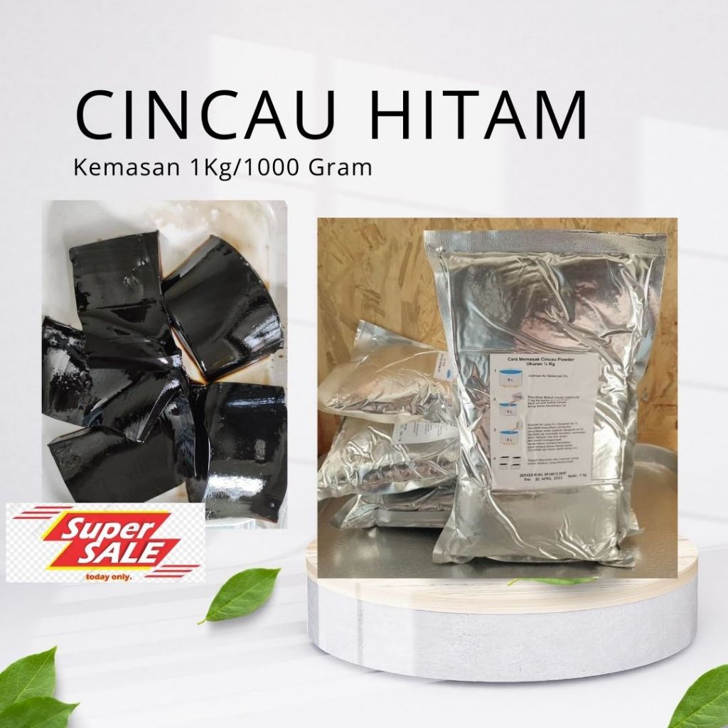 

Cincau Hitam Powder/ Cincau Hitam Bubuk/ Bubuk Cincau Hitam Kemasan 1Kg