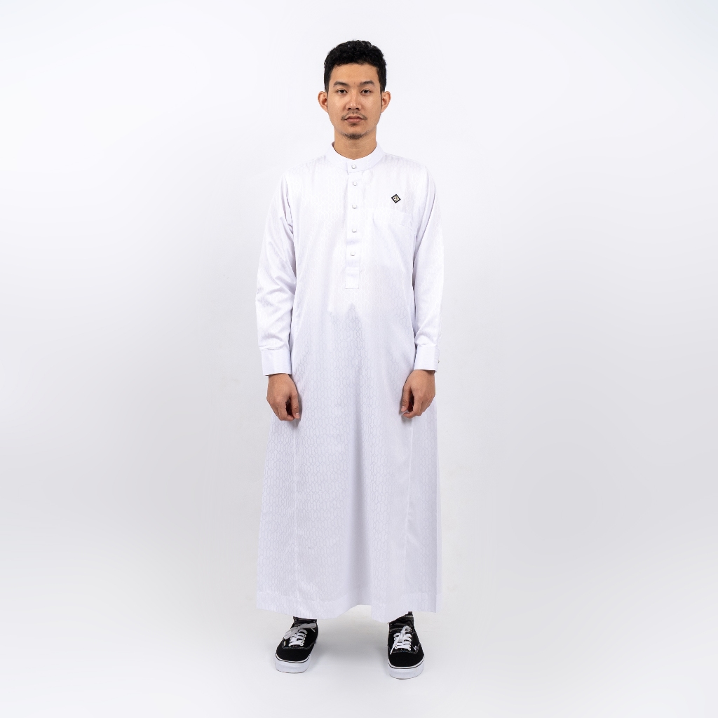 Hisyam Gamis Thobe Pria Lengan Panjang Qiyam