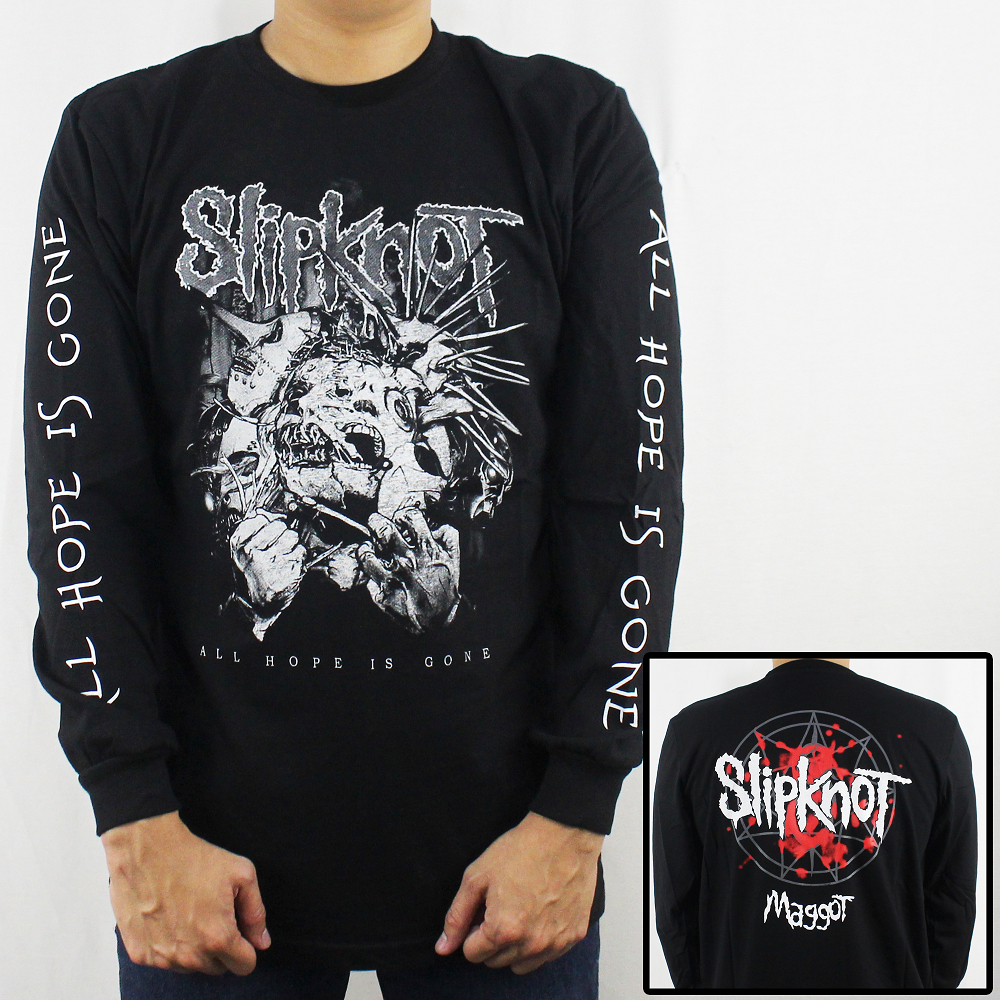 BAJU MUSIK SLIPKNOT LENGAN PANJANG 01 SIZE L XL XXL - BAJU LENGAN PANJANG - LONGSLEEVE PRIA MUSIK - 