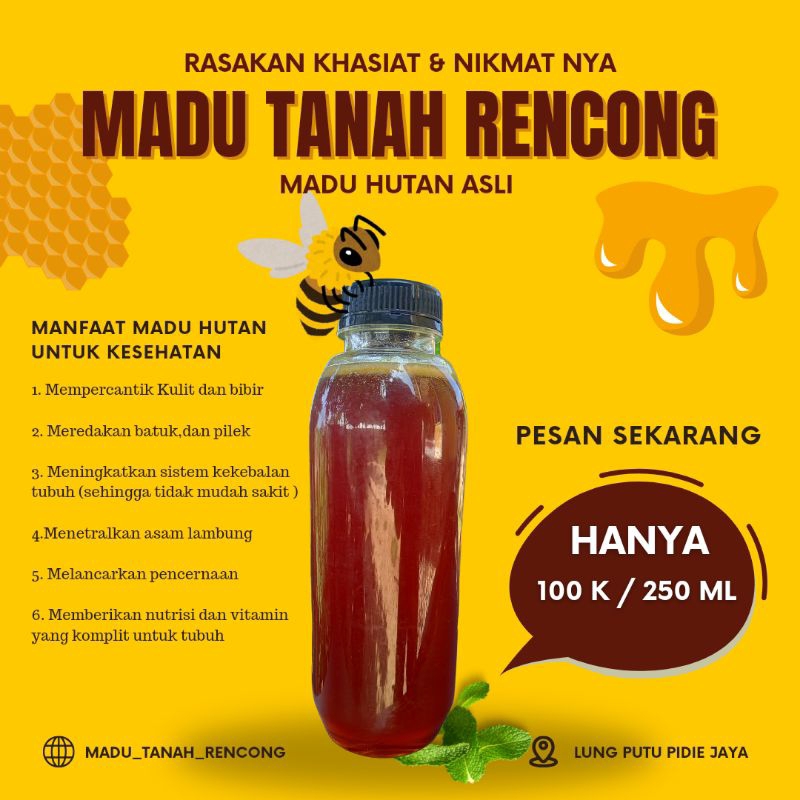

Madu Hutan Asli 250 ml