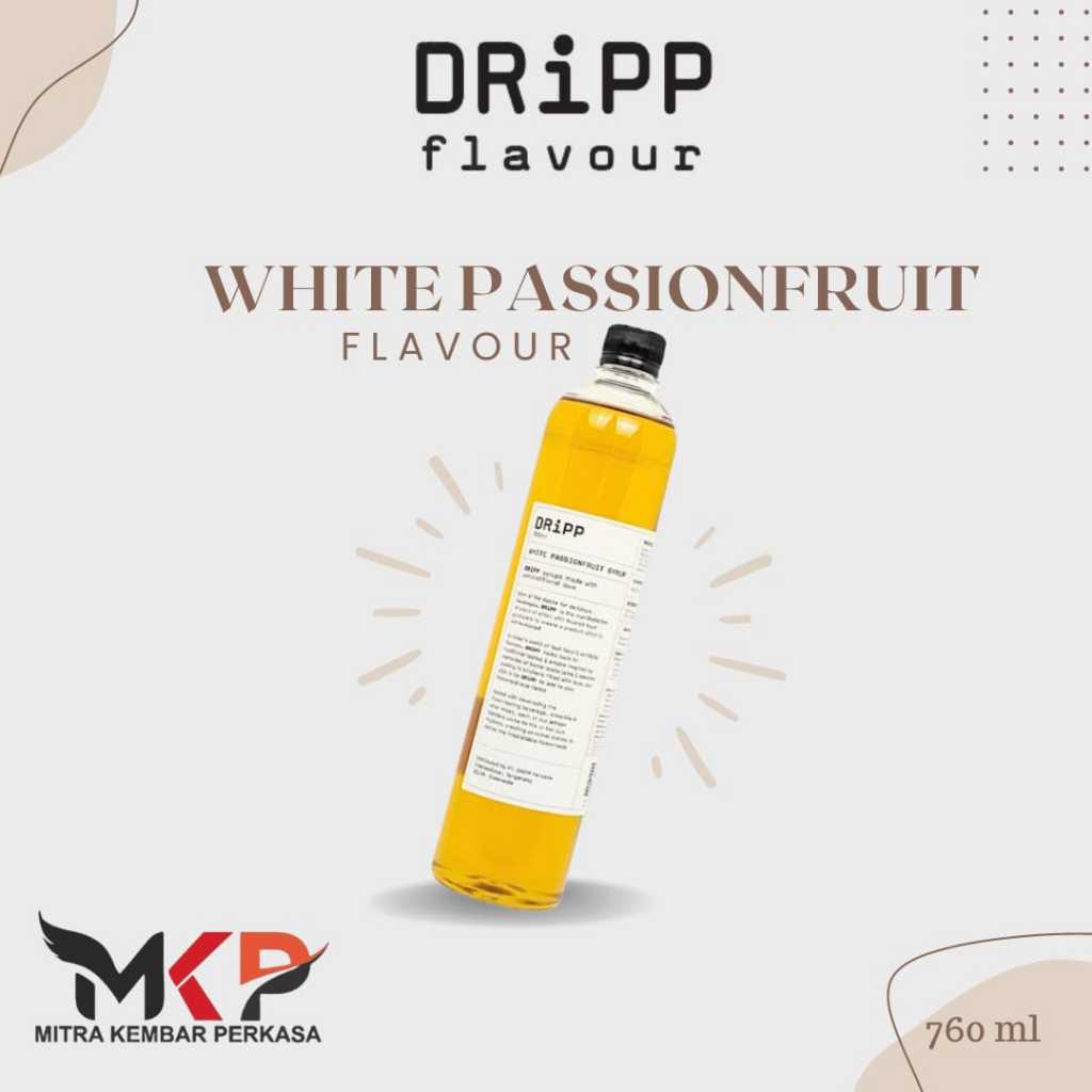 

DRIPP WHITE PASSIONFRUIT SYRUP - Gourmet Syrup-