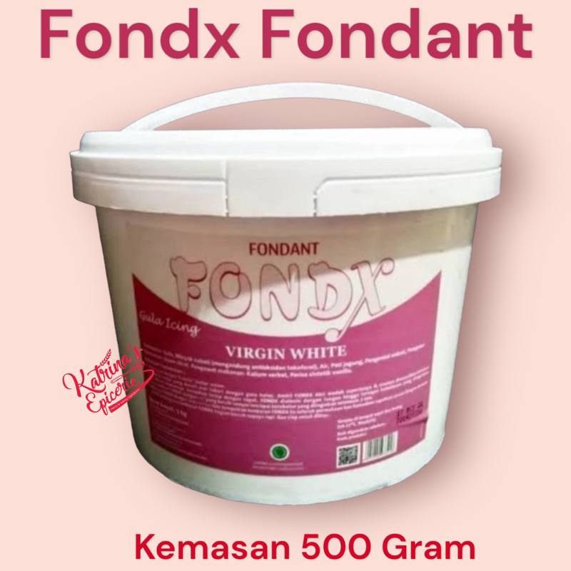 

Fondx White Fondant 500 Gram Ready to Rolled Gula Icing Hiasan Kue