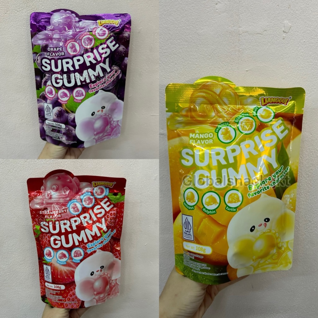 

LIANGGUI SUPRISE GUMMY GRAPE / STRAWBERRY / MANGO