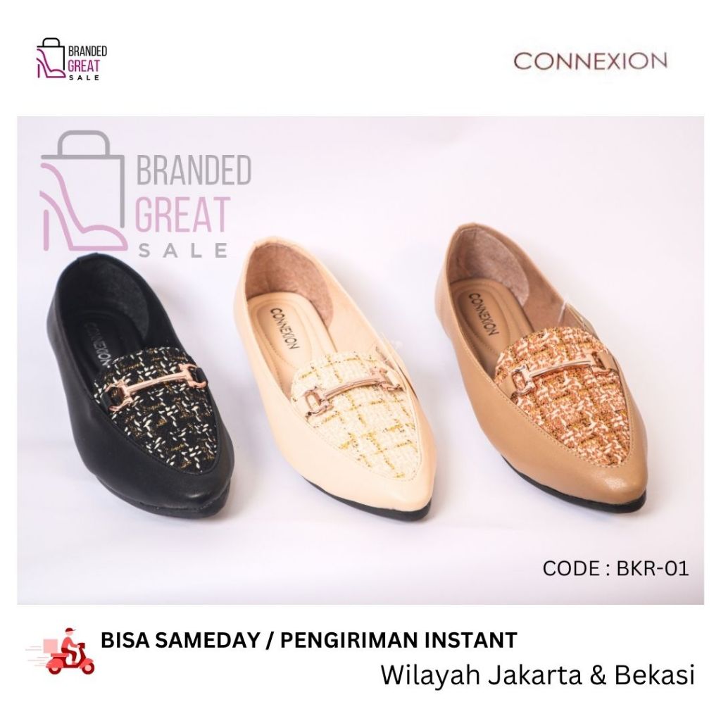 Sepatu Kerja Wanita Sepatu Flat Sepatu Teplek Premium