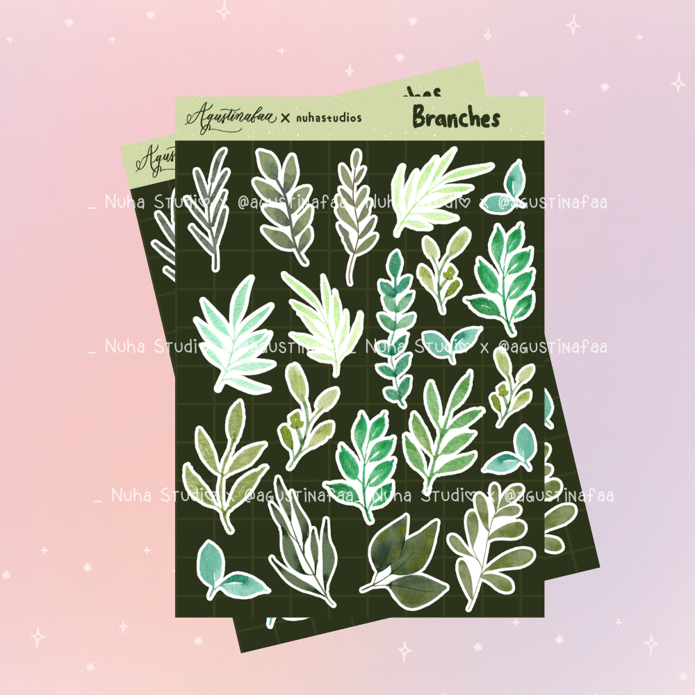 

Sticker by agustinafaa | Branches Tanaman Daun Batang | Aesthetic Sticker Estetik Stiker HP Laptop Botol Cute Waterproof Scrapbook Diary Journal Bujo Anti Air