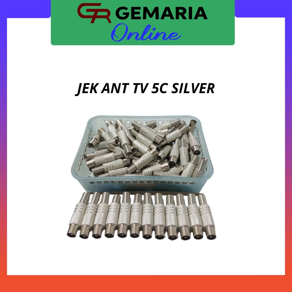 Jack Antena TV Digital Silver 5C / Jek Antena TV Digital Silver 5C / konektor Antena TV Digital Silv