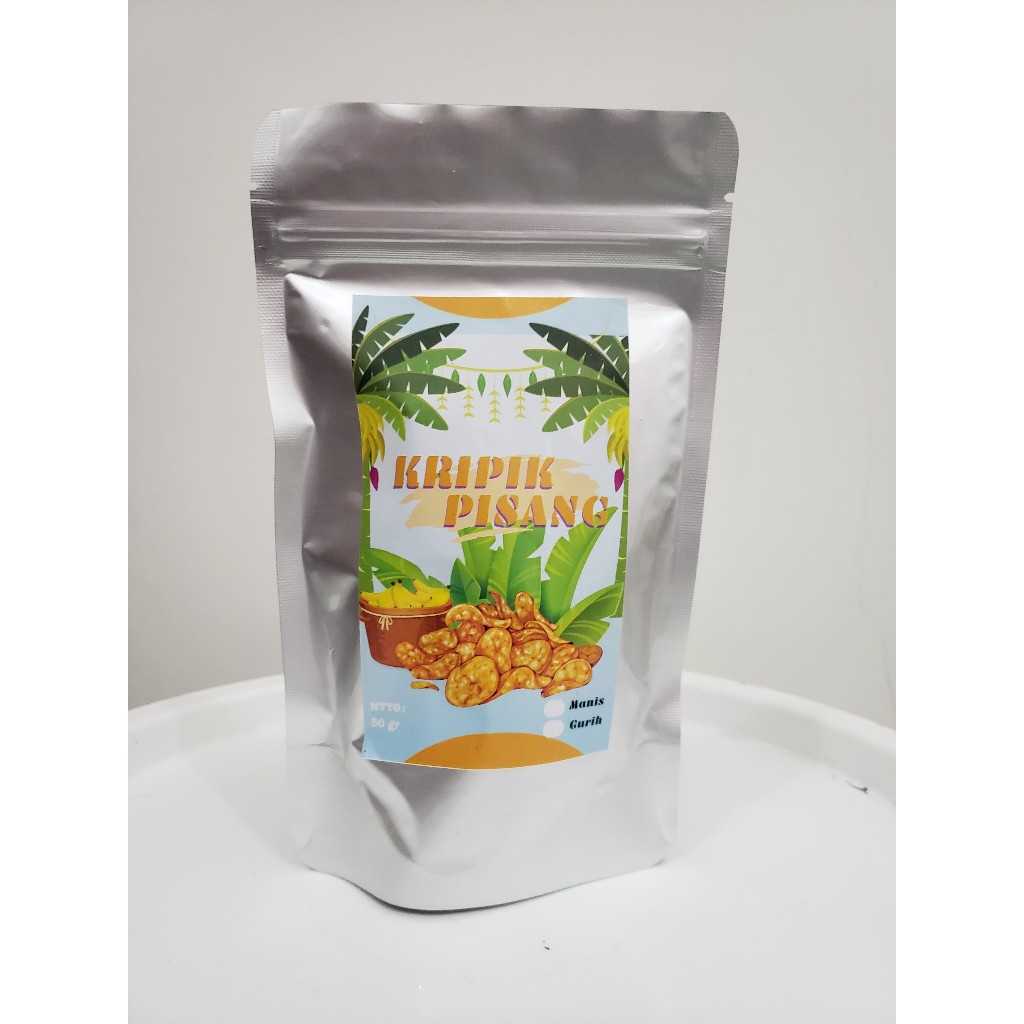 

Kripik Pisang Milenial Rasa Gurih Dan Manis Kemasan 50gr