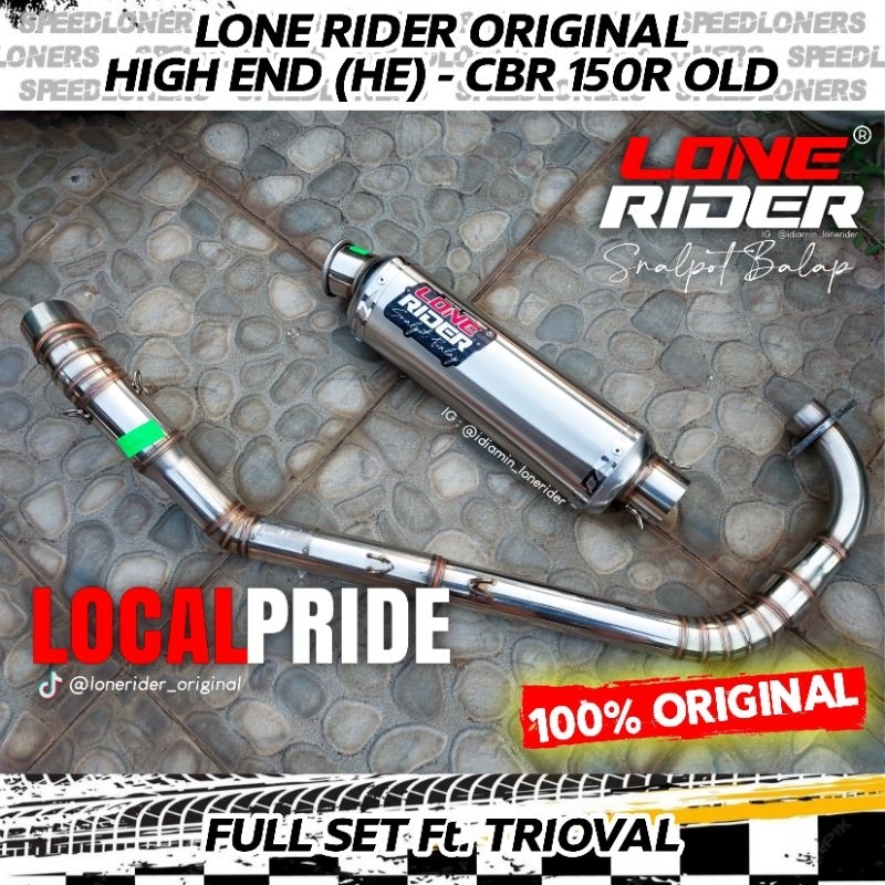 LONE RIDER ORIGINAL - Knalpot Lone Rider CBR - HE - High End - OCB / CB150R OLD - CBR 150R OLD