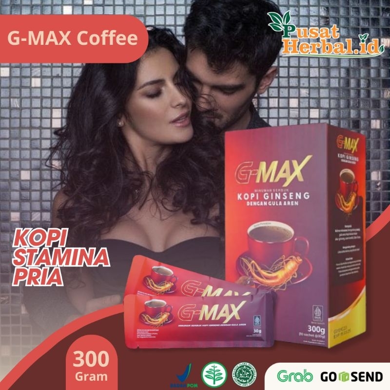 

G-MAX Kopi Ginseng Dengan Gula Aren Gmax Coffee | Kopi Stamina Pria Kuat Tahan Lama Herbal