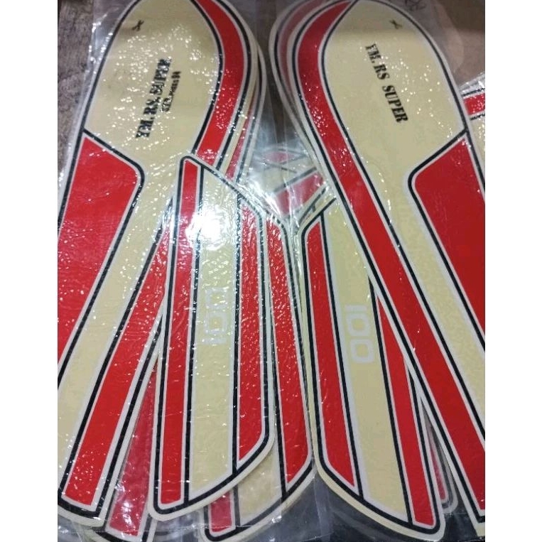 STRIPING LIST STIKER YM YAMAHA RS SUPER TAHUN 1994 MERAH RS 100 SUPER 94