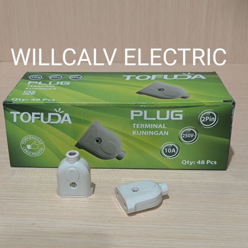 Kontra / Contra gepeng Tofuda 2 pin terminal kuningan