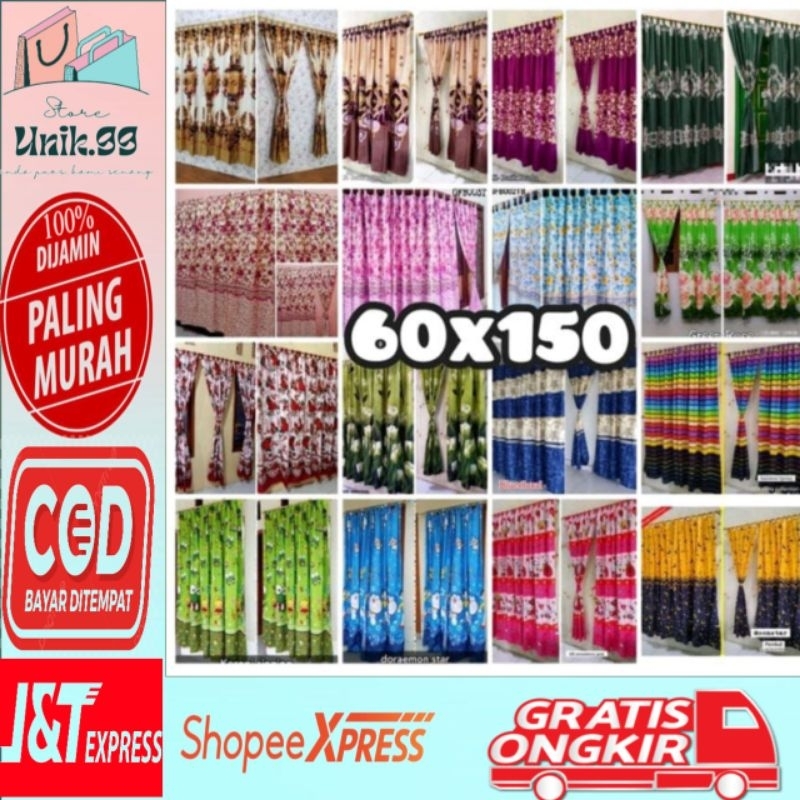 Gorden Karakter Jendela / Tirai  Gorden Jendela Karakter Murah