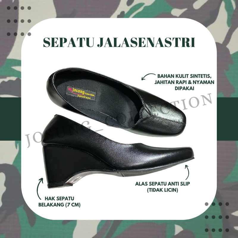 SEPATU JALASENASTRI (HAK BIASA/DECK)