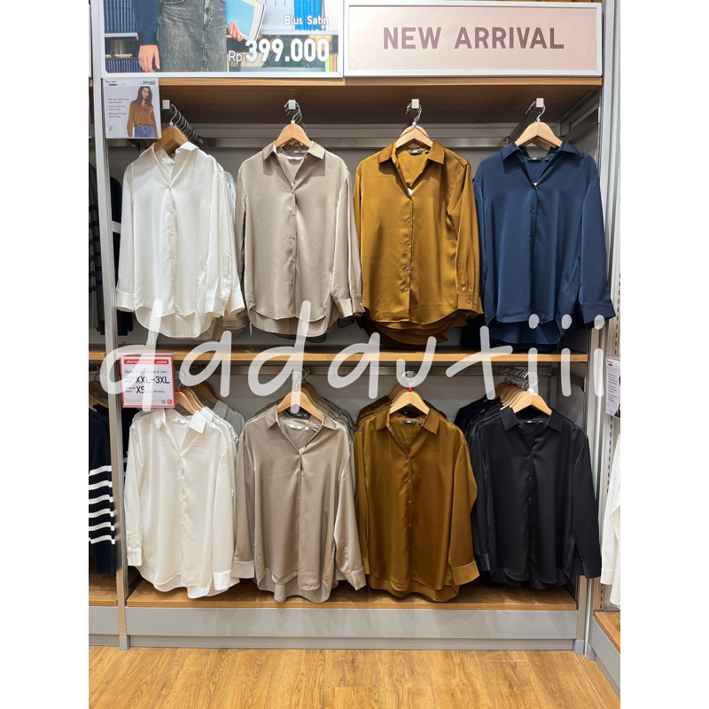 Blus Satin Women Uniqlo