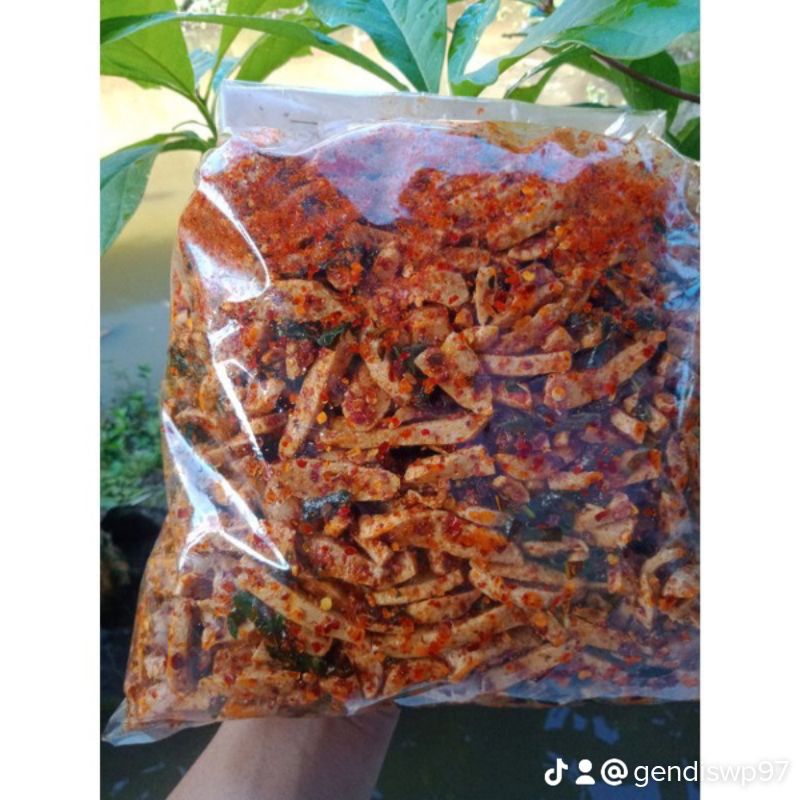 

Basreng pedas Daun jeruk 1/2kg