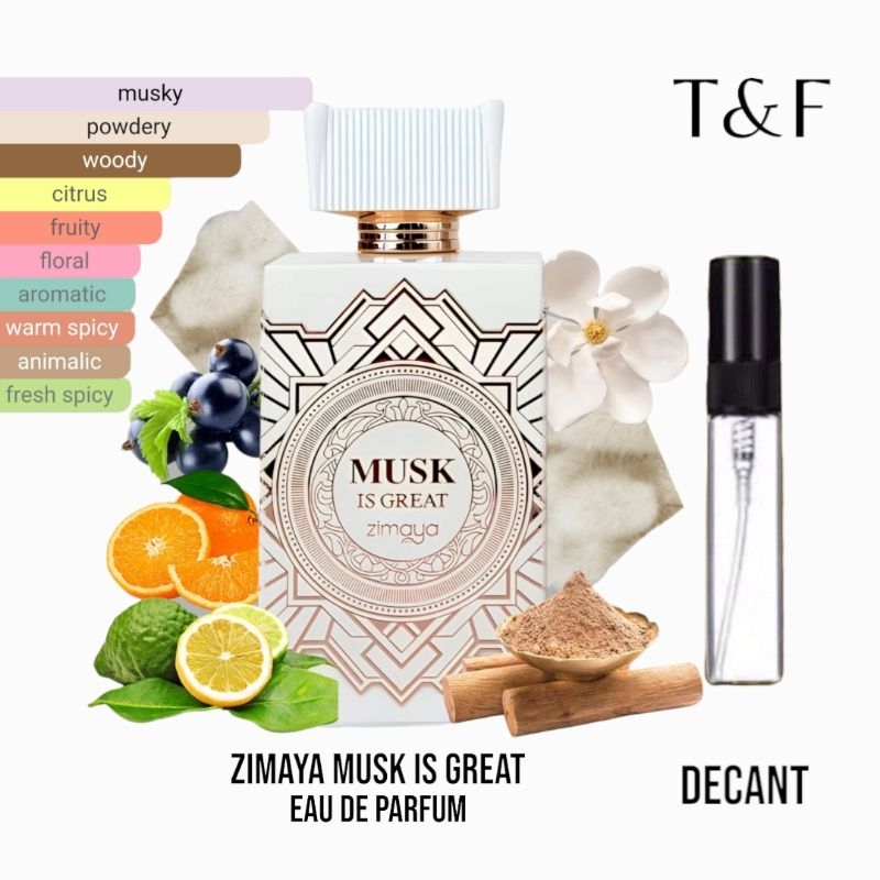 Parfum Decant Zimaya by Afnan Musk is Great