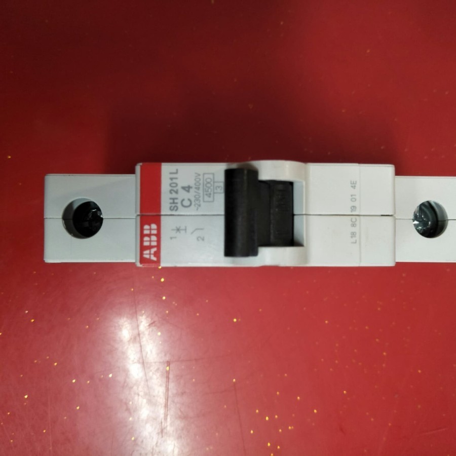 ABB MCB 1 phase 4 Amper 6ka MCB ABB S201 ABB ORIGINAL