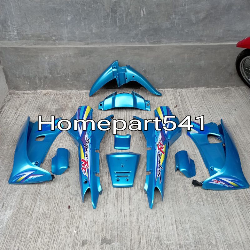 FULL BODY HALUS SUPRA FIT LAMA SET STRIPING BIRU SPECIAL SPESIAL