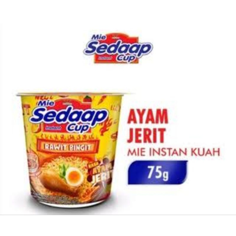 Mie Sedap Cup Rasa Ayam Jerit/2cup