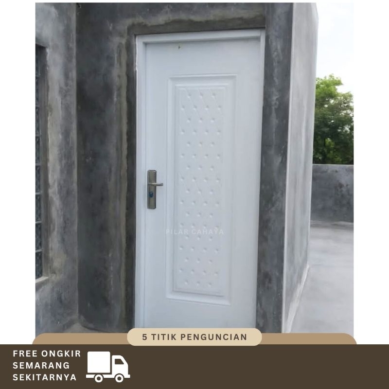 Pintu baja Fortress 80.05 Putih 80 x 210