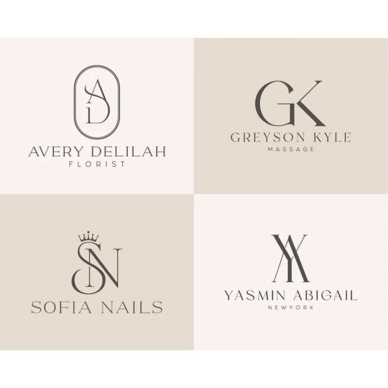 

Arabella Custom Monogram Wedding Logo Jasa Bikin Desain Logo