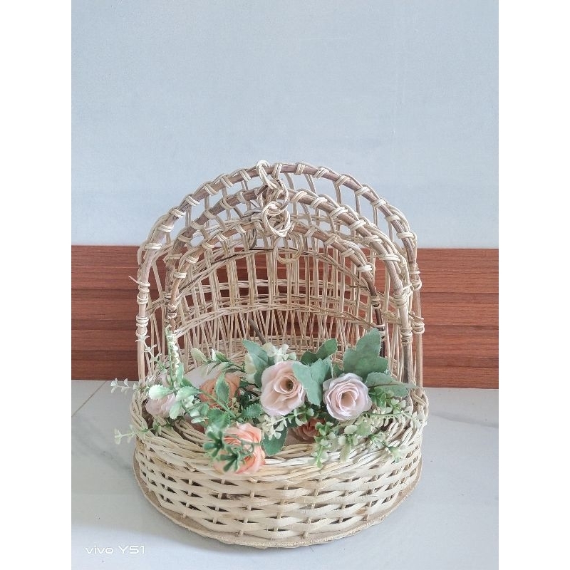 keranjang rotan/keranjang ayunan set isi 3/ keranjang ayunan grade B