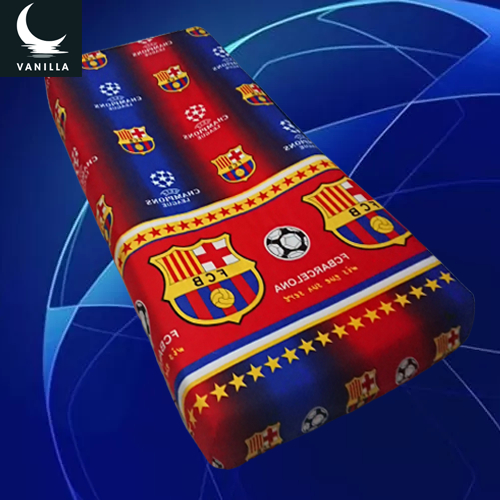 Sprei Sudut Karet Motif Club Bola 90X200 I 100X200 I 120X200 Sprai No 4 Pasti Ori