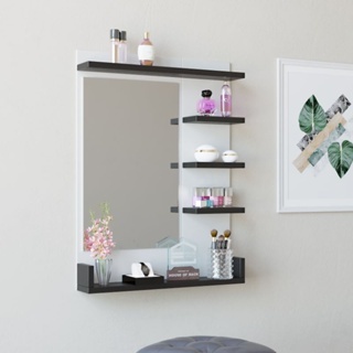 Meja Rias Dining minimalis rak skincare cermin kotak