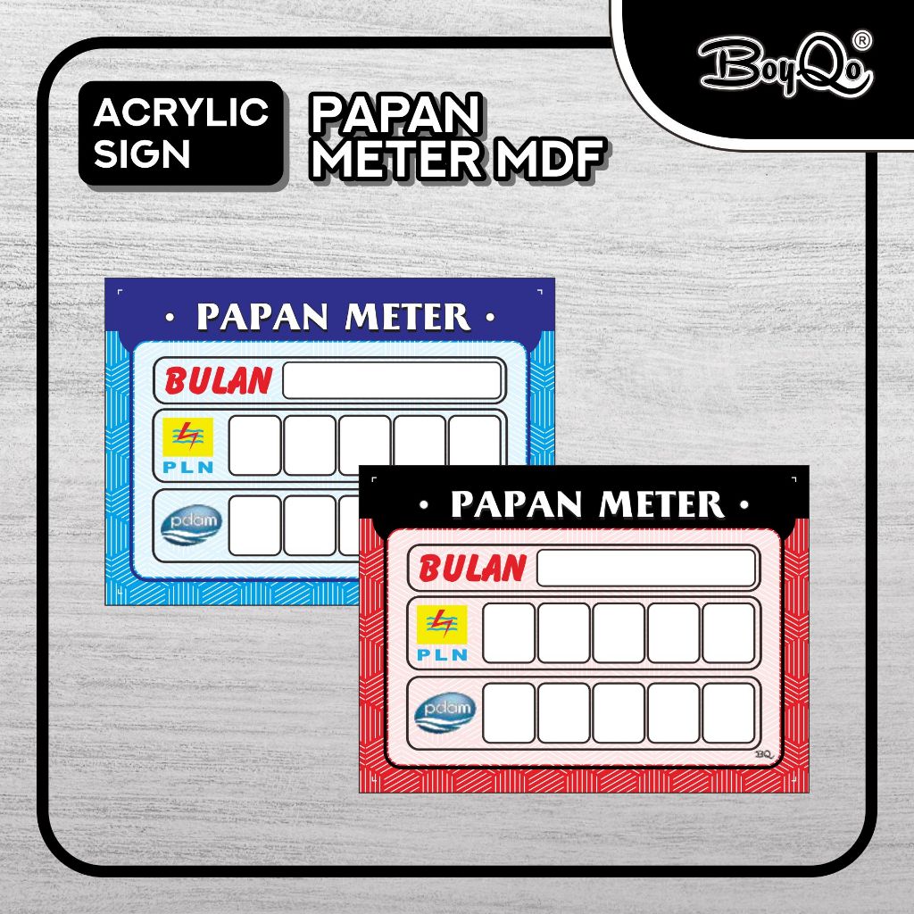 

BoyQo Papan Meter PLN dan PDAM Bahan Kayu Tahan Air Mudah Penggunaan