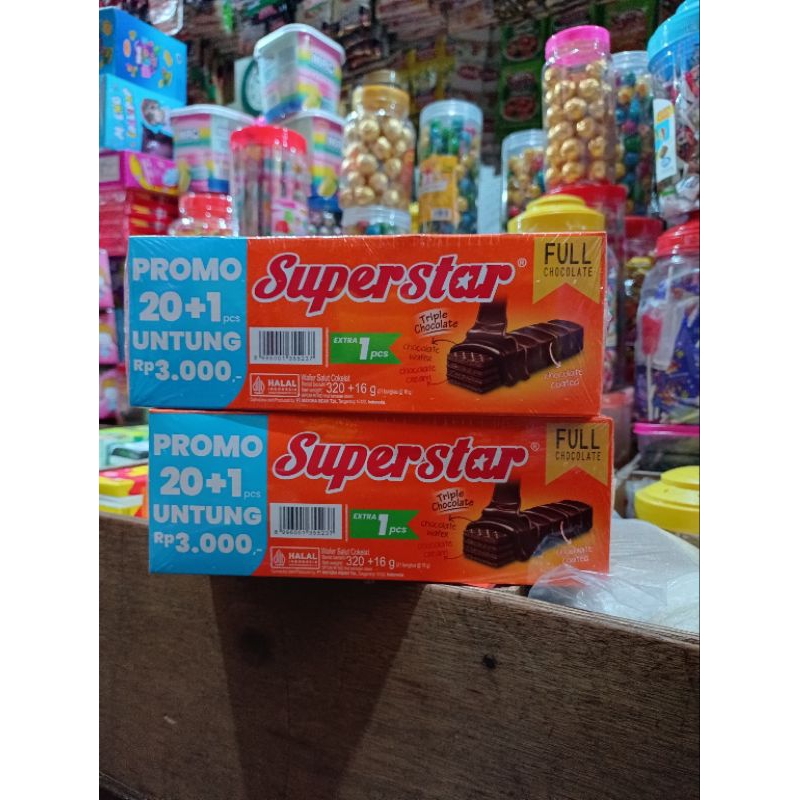 

wafer cokelat superstar