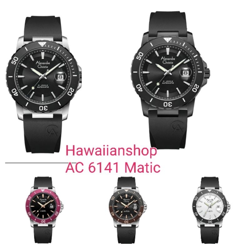 Jam tangan pria Automatic Alexandre Christie AC 6141 MA