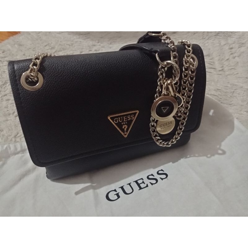 Guess Narita Hitam TERMURAH shoulder sling bag crossbody convertible