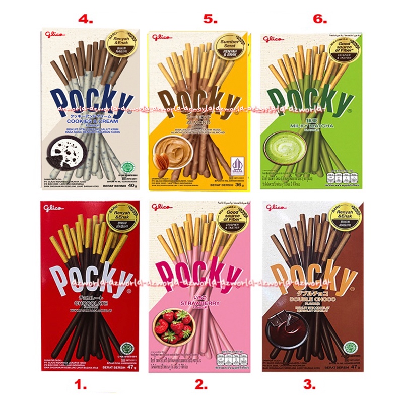 

Glico Pocky Biskuit Stick Rasa Cookies Cream Choco Banana Matcga Chocolate Strawberry Double Choco Poki Poki Biskuit Pocky