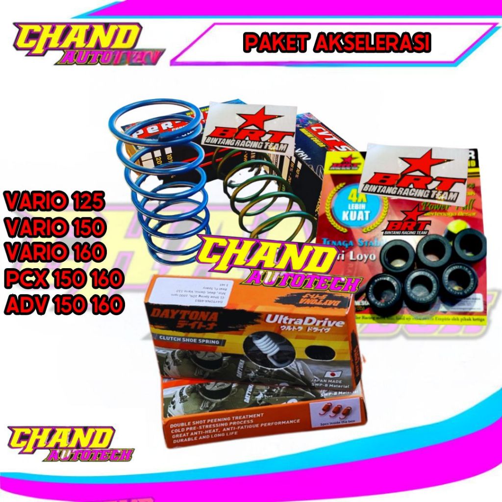 Paket Akselerasi Vario 125 Pcx 150 Vario 150 Pcx 160 Vario 160 Adv 150 Paket Ringan Cvt Per Cvt Brt 