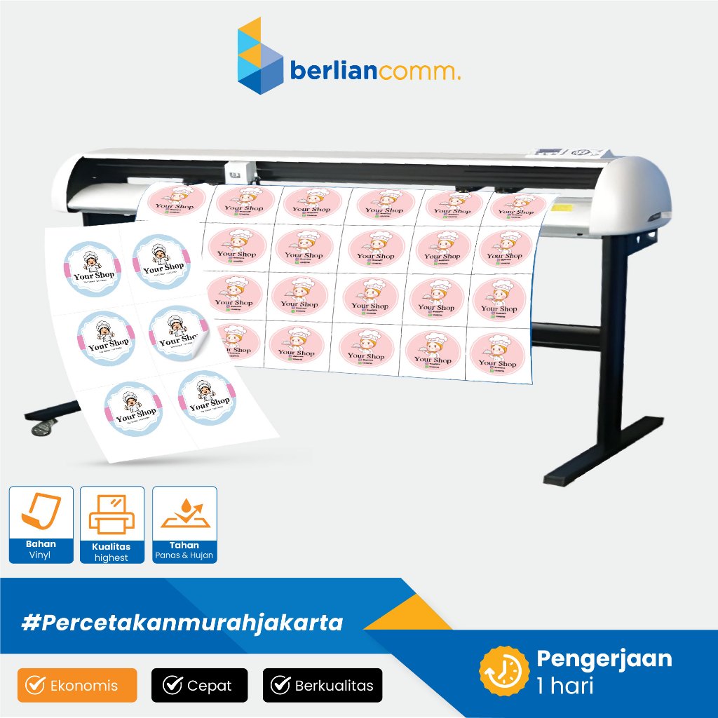 

Cetak Stiker Sticker Vinyl Meteran Ritrama waterproof