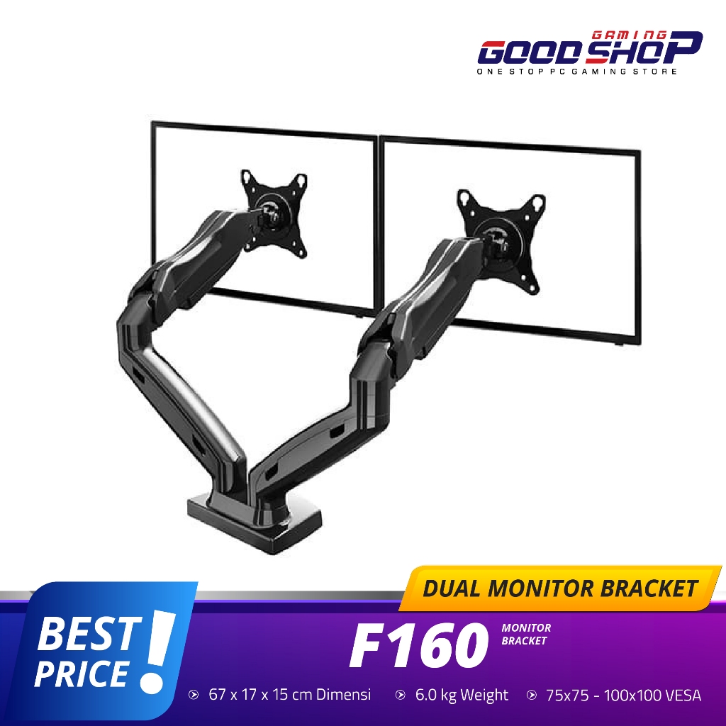Bracket Monitor NoBrand F160 Dual Monitor - Monitor Bracket